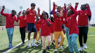 Masaka Kids Africana  Travel to Barcelona Spain 2024 FCBarcelona ❤️ [upl. by Kinelski]