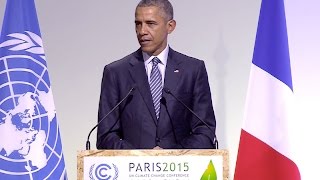 The President Addresses Climate Change at COP21 [upl. by Ylrehs140]