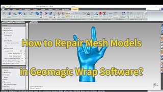 Geomagic Wrap How to Repair and Optimize the Surface of a Mesh Model [upl. by Kelsi]