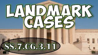 SS7CG311  Analyze landmark Supreme Court decisions [upl. by Eelta479]