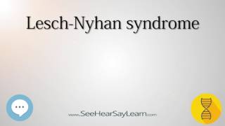 Lesch Nyhan syndrome 🔊 [upl. by Mehsah]