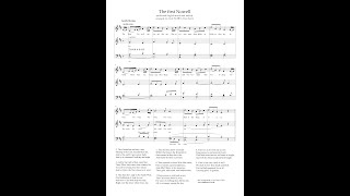 The first Nowell  SATB choir harmony [upl. by Ahsitam]