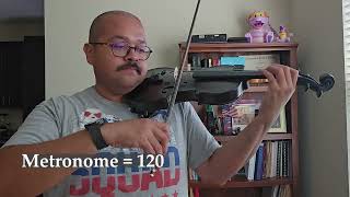 2024 SCMEA Region 4 Audition 6  8 violin scales amp excerpts [upl. by Eizus398]