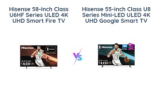 🔥 Hisense 58Inch U6HF vs 55Inch U8 MiniLED 4K TVs 🔥 [upl. by Mccallion]