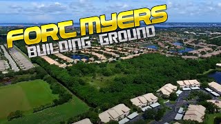 Building Ground  Property in Fort Myers 🏘🏖 Lee County Florida USA  Luftaufnahmen [upl. by Tudor710]