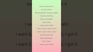 7 Rings Lyrics Ariana Grande shorts lyrics 7rings arianagrande [upl. by Kyre720]