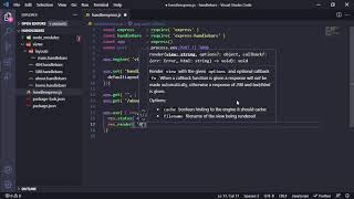 How To Create a Small Server With Expressjs using Handlebars [upl. by Acihsay]