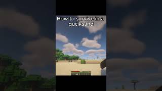 How To Survive Quicksand 😨 in Minecraft zackdfilms minecraft minecraftshorts [upl. by Eilesor]