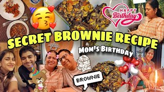 Secret Walnut Brownie Recipe 🤎 Moms Birthday  Butter Chicken Veg Crispy Birthday Party 🥰 [upl. by Eade451]