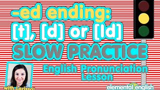 ed ending t d or Id  Slow Practice [upl. by Vanny]