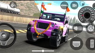 Dollar Song Modified Mahindra red thar  Indian Cars Simulator 3D  gameplay series Part 3 [upl. by Caundra]