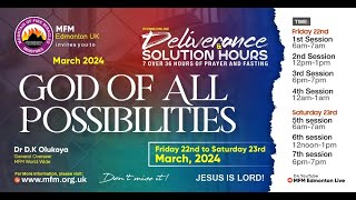 Deliverance and Solution Hour  Saturday 23rd March 2024  Session 6  12noon UK Time [upl. by Aihsile]