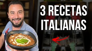 ¿3 Recetas Italianas muy Fáciles y Deliciosas que te Encantarán [upl. by Estren]