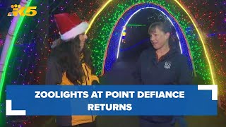 Zoolights at Point Defiance Zoo attracts families from far and wide [upl. by Asirrom]