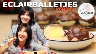 Eclairballetjes  vegan soesjes  no bake [upl. by Wilde284]