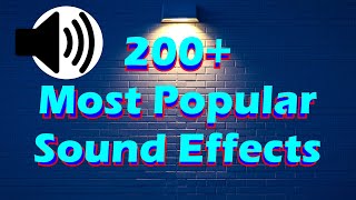 200 Most Popular Sound Effects of 2024 No Copyright [upl. by Haymo]