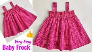 Very Easy Baby Frock cutting and stitching For 6 Month Baby  Baby Frock design [upl. by Candida39]