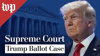 Supreme Court hears oral arguments in Trump ballot access case  28 FULL LIVE STREAM [upl. by Ayhtak]