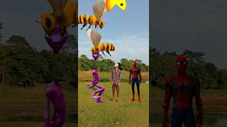 Purple alien spiderman me correct head matching moye moye tranding song 😂😂 [upl. by Edaj91]