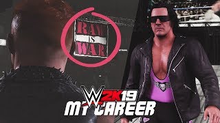 WWE 2K19 My Career Mode  Ep 12  RAW is WAR BRET HART [upl. by Mcwilliams]