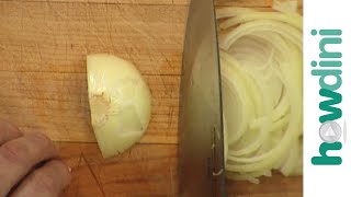 How to thinly slice an onion [upl. by Vonni]