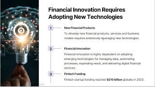 Lecture 2 Role of Technology in Financial Innovations [upl. by Eibbil]