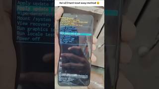 Itel s23 hard reset easy method 😮🤔 [upl. by Asenej]