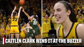 CAITLIN CLARK GAMEWINNING BUZZER BEATER FOR IOWA 🚨 [upl. by Ainnek]