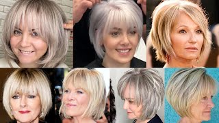 Best Short Hairstyles For Women Over 50 With Thin Hair That Will Beat Your Age [upl. by Eneryc216]