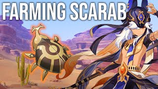 All 68 Scarab Locations  The Fastest Farming Route  Cyno Ascension Material  Genshin Impact 31 [upl. by Eceinert999]