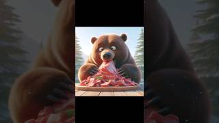 The predatory bear became a vegetarian bear meme cartoon ai [upl. by Jeraldine209]