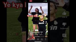 Ronaldo kye sath ye kya kiya 😱🥶 football cr7 messi goat cristianoronaldo [upl. by Charline]