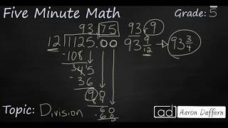 5th Grade Math Division with 2Digit Divisors [upl. by Suixela]