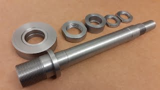 Tornitura Albero Meccanico Porta Cuscinetti Parte 14  Turning Mechanical Shaft [upl. by Arrat]