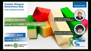 Coeliac Awareness Webinar 8  Edible packing  what is there for celiacs [upl. by Nommad9]