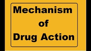 Mechanism of drug action  Basic pharmacology [upl. by Anialem432]