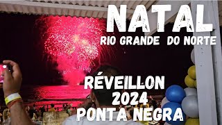 como é o réveillon em ponta negra natal Riograndedonorte queima de fogos ano novo [upl. by Ytsim]