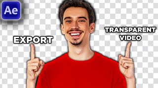 How To Export Transparent Video in After Effects 2024 [upl. by Spindell]