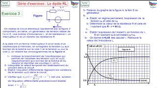 Exercice corrigé  dipôle RL Sur la plateforme lyceenatn [upl. by Dody]