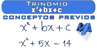 Factorización trinomios de la forma x2bxc  conceptos previos [upl. by An]