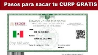 Cómo sacar mi Curp GRATIS desde el celular documento original [upl. by Neyrb986]