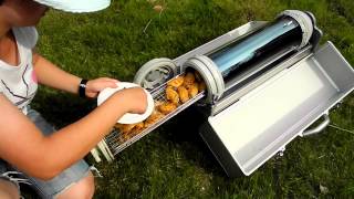 Solar BBQ Grill For slow cooking without electricity fire or gas [upl. by Shanda]