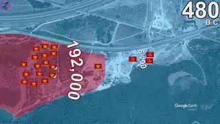 Battle of Thermopylae in 1 minute using Google Earth [upl. by Victor]