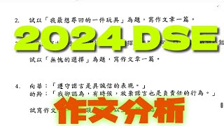 2024 DSE 中文卷二分析 最想尋回的玩具 無愧的選擇 遵守承諾是具誠信的表現 港大中文碩士 奪星學生來自50多所中學 杏壇中文 [upl. by Sherill]