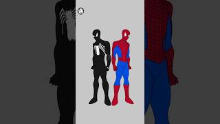 Drawing  SpiderMan and Venom  part 3  Spiderman shorts [upl. by Llesirg]