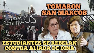 San Marcos Estudiantes tomaron la universidad en protesta contra rectora Jeri Ramón  Tomás Franco [upl. by Terrab799]