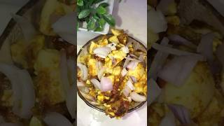 Egg masala 🥚👌street style egg masala  egg recipe food shorts  viral video [upl. by Laniger]