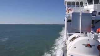 boat crossing Bateau Le VerdonsurMer amp Royan France [upl. by Hugon220]