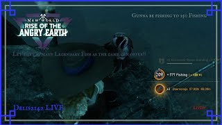 LIVE 🔴 Playing Some New World gunna be fishing the day away Literally [upl. by Urbas]