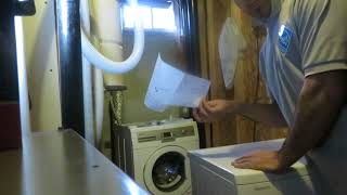 blomberg washerdryer stack unit installation [upl. by Lyudmila967]